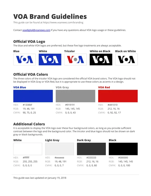 Voice of America — обложка 2018