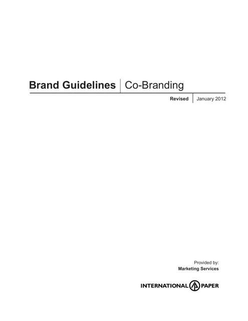 International Paper — гайд по фирменному стилю 2012 — страница 1