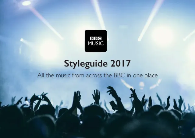 BBC Music — гайд по фирменному стилю 2017 — страница 1