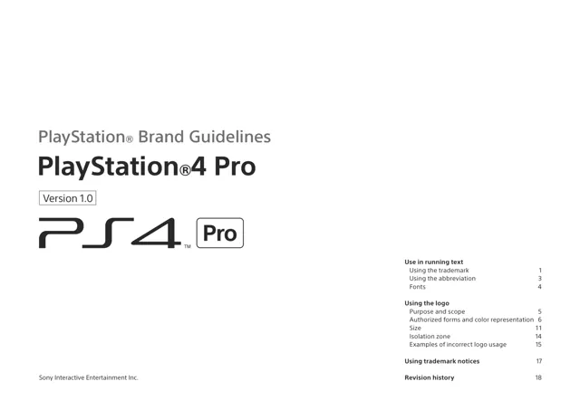 PlayStation 4 Pro — гайд по фирменному стилю 2016 — страница 1