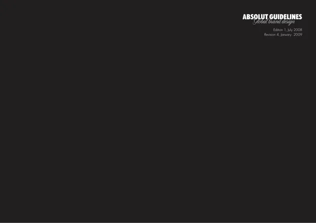 Absolut Vodka — обложка 2009
