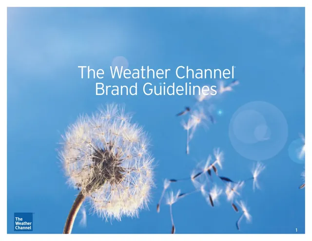 The Weather Channel — гайд по фирменному стилю 2007 — страница 1