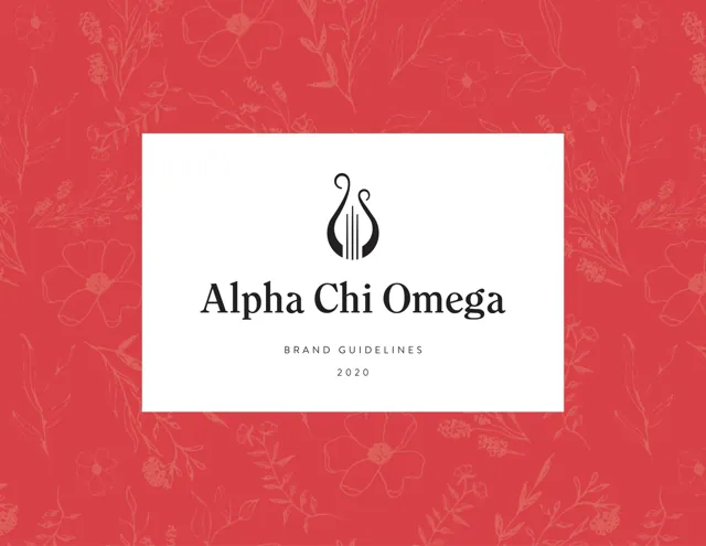 Alpha Chi Omega — гайд по фирменному стилю 2020 — страница 1