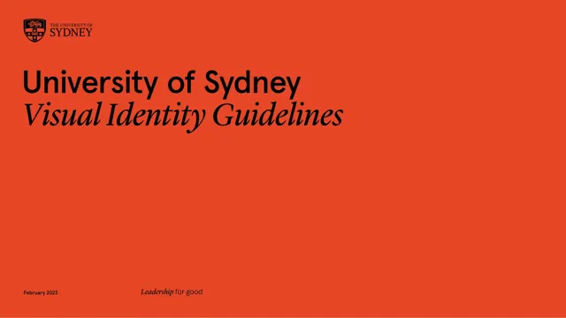 University of Sidney — обложка 2023