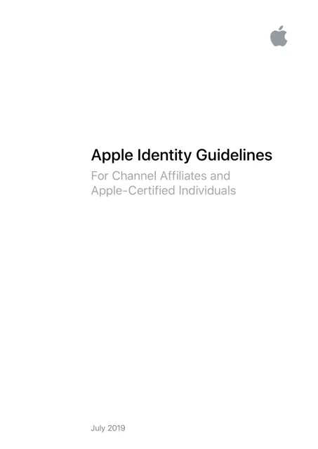 Apple — гайд по фирменному стилю 2019 — страница 1