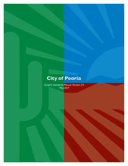 City of Peoria — гайд по фирменному стилю 2017 — страница 1
