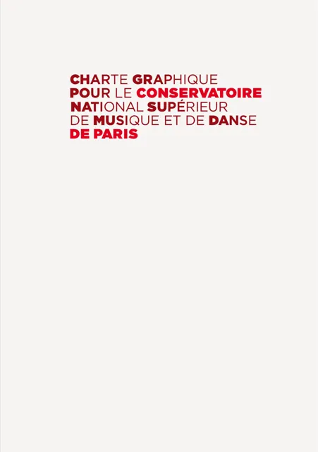 Conservatoire National Supérieur de Musique et de Danse de Paris — гайд по фирменному стилю 2012 — страница 1