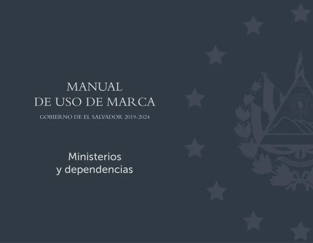 Gobierno de El Salvador — гайд по фирменному стилю 2019 — страница 1