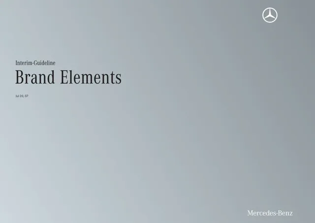 Mercedes-Benz — гайд по фирменному стилю 2007 — страница 1