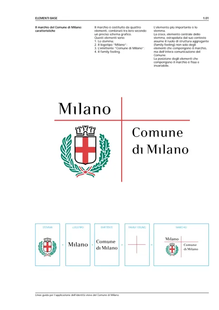 Comune di Milano — гайд по фирменному стилю 2016 — страница 1
