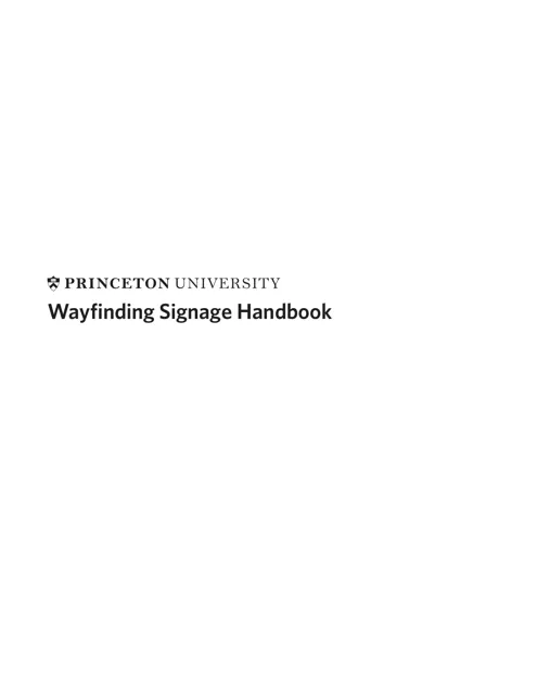 Princeton University — гайд по фирменному стилю 2009 — страница 1