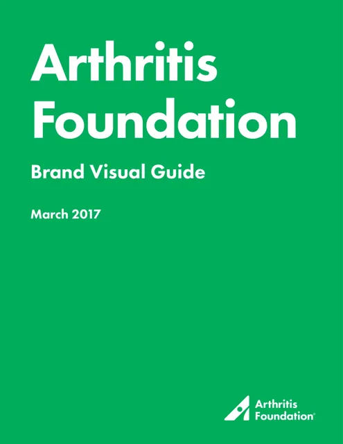Arthritis Foundation — гайд по фирменному стилю 2017 — страница 1