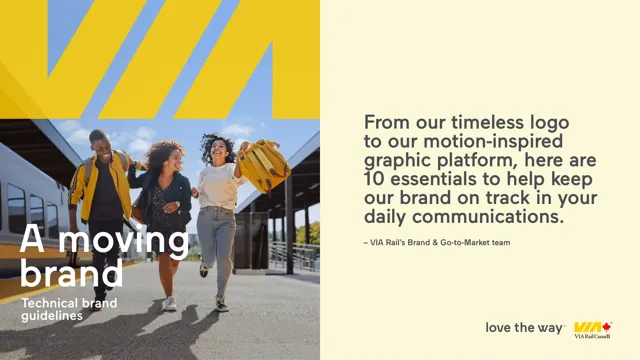 VIA Rail Canada — гайд по фирменному стилю 2023 — страница 1