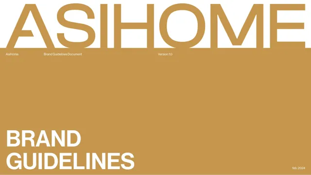 AsiHome — гайд по фирменному стилю 2024 — страница 1