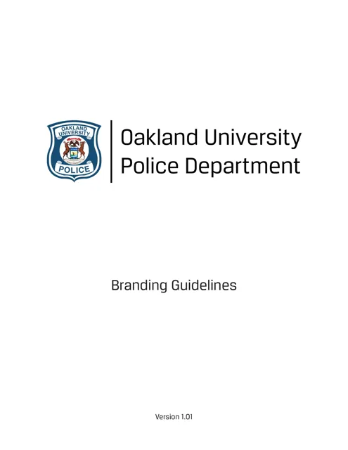 Oakland University Police Department — обложка 2016