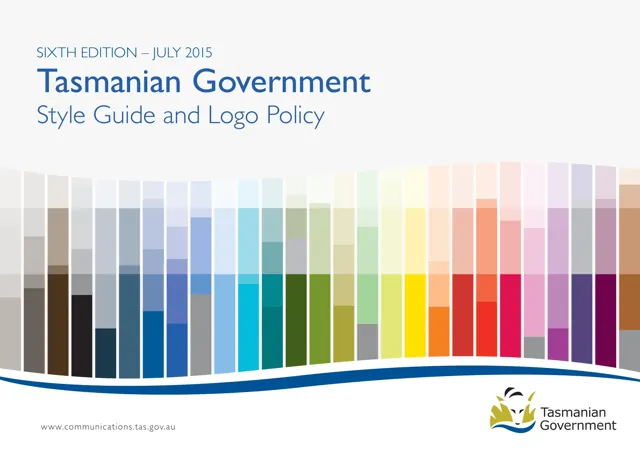 Tasmanian Government — гайд по фирменному стилю 2015 — страница 1