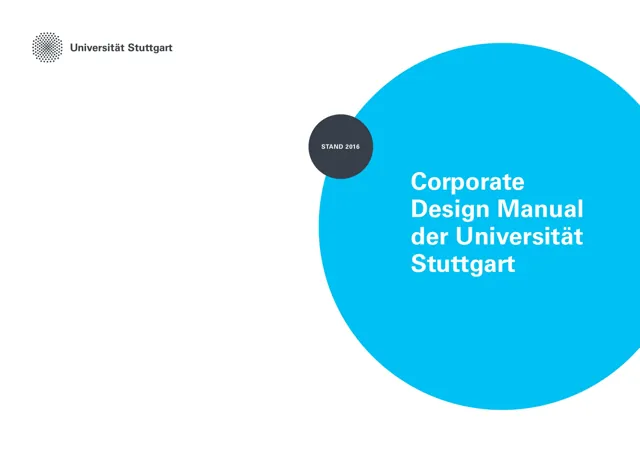 Universität Stuttgart — гайд по фирменному стилю 2016 — страница 1
