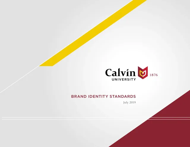 Calvin University — обложка 2019