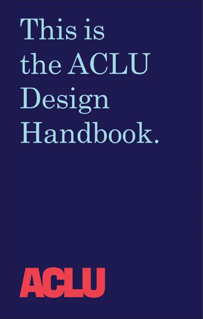 ACLU — гайд по фирменному стилю 2017 — страница 1