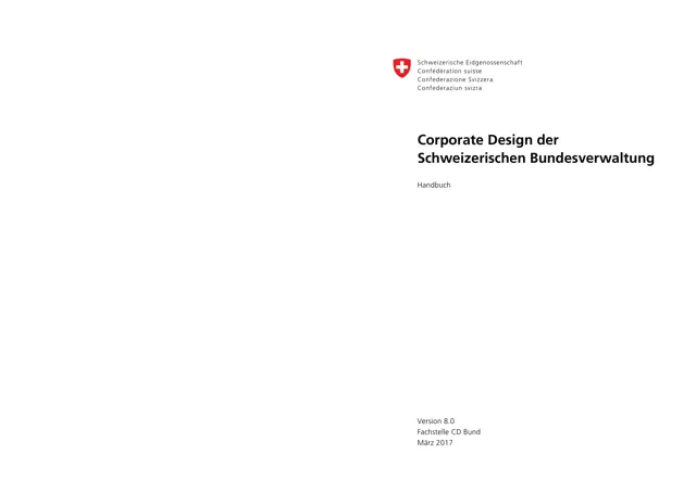 Schweizerischen Bundesverwaltung — обложка 2017