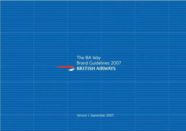 British Airways — гайд по фирменному стилю 2007 — страница 1