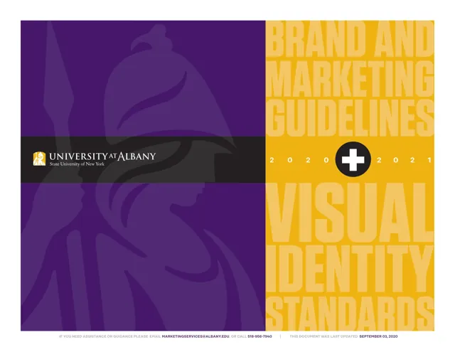 University at Albany — гайд по фирменному стилю 2019 — страница 1
