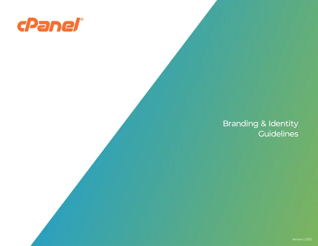 cPanel — гайд по фирменному стилю 2020 — страница 1