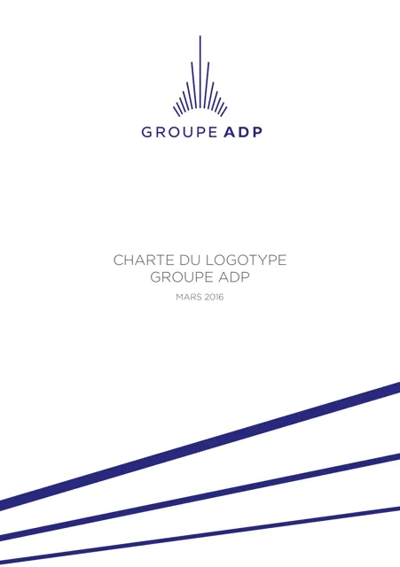 Groupe ADP — гайд по фирменному стилю 2016 — страница 1
