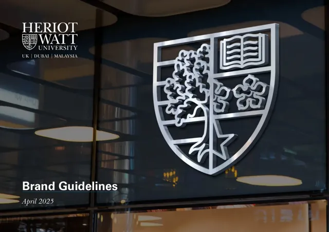 Heriot-Watt University — гайд по фирменному стилю 2025 — страница 1