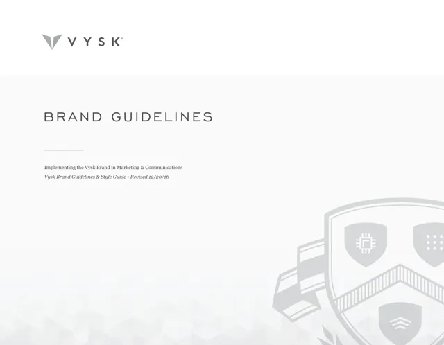 Vysk — гайд по фирменному стилю 2016 — страница 1