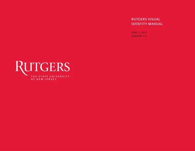 Rutgers — гайд по фирменному стилю 2017 — страница 1