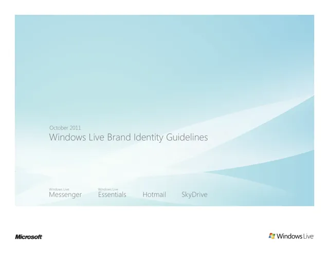 Windows Live — гайд по фирменному стилю 2012 — страница 1