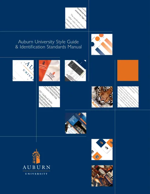 Auburn University — гайд по фирменному стилю 2013 — страница 1