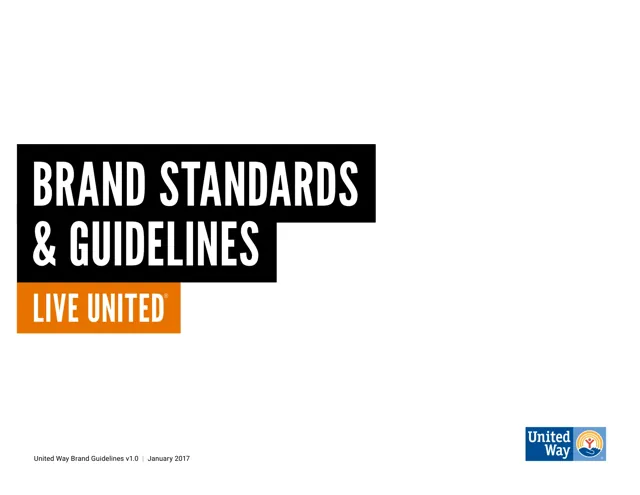 United Way — гайд по фирменному стилю 2017 — страница 1
