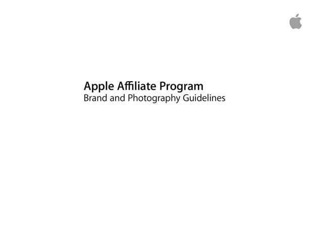 Apple Affiliate Program — гайд по фирменному стилю 2016 — страница 1