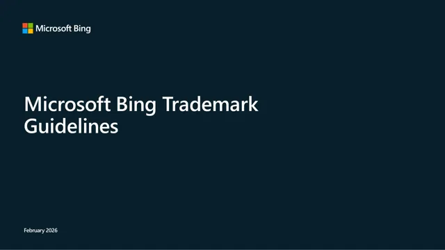 Microsoft Bing — гайд по фирменному стилю 2026 — страница 1