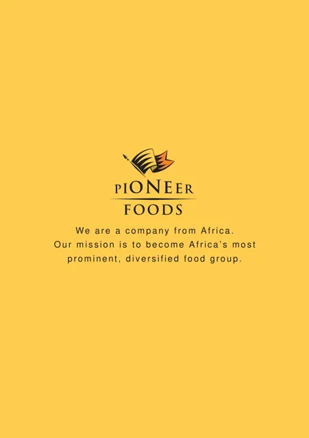 Pioneer Foods — обложка 2009