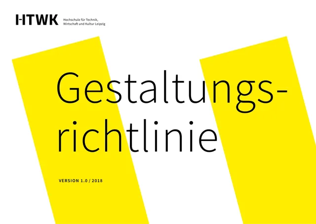 Leipzig University of Applied Sciences — гайд по фирменному стилю 2018 — страница 1