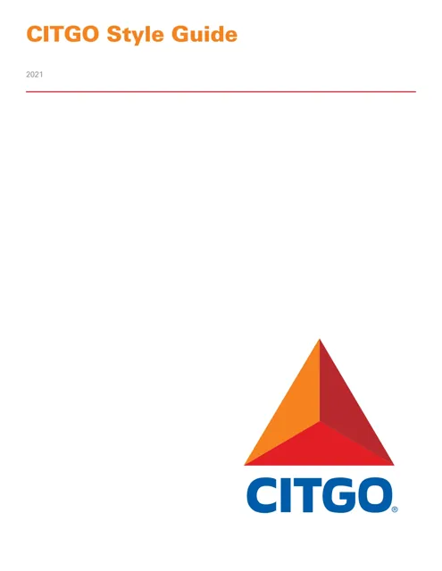Citgo Petroleum Corporation — гайд по фирменному стилю 2021 — страница 1