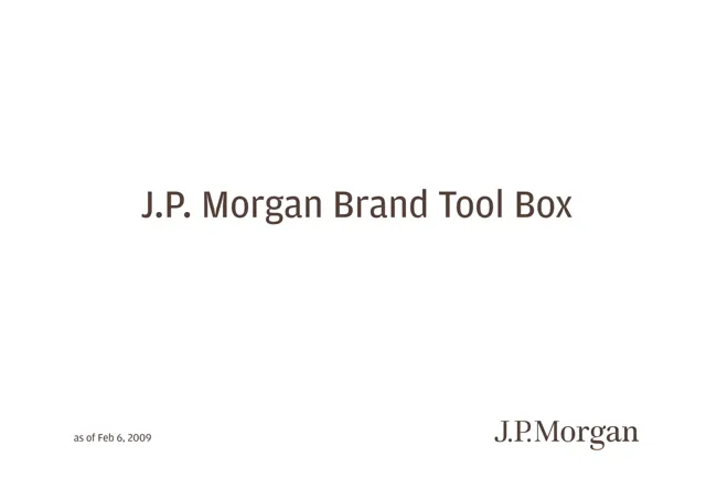 JP Morgan — обложка 2009