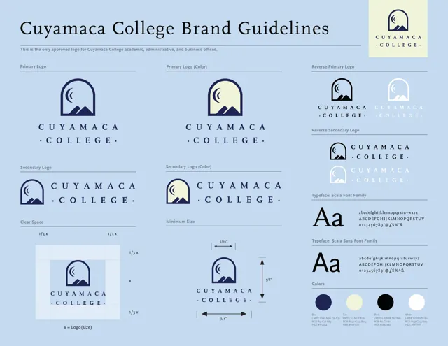 Cuyamaca College — гайд по фирменному стилю 2020 — страница 1