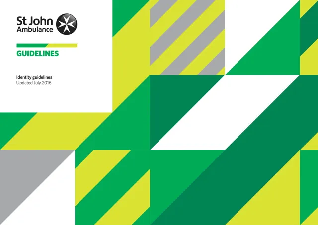 St John Ambulance — гайд по фирменному стилю 2016 — страница 1
