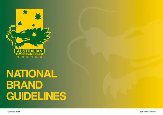 Australian Dragon Boat Federation — гайд по фирменному стилю 2022 — страница 1