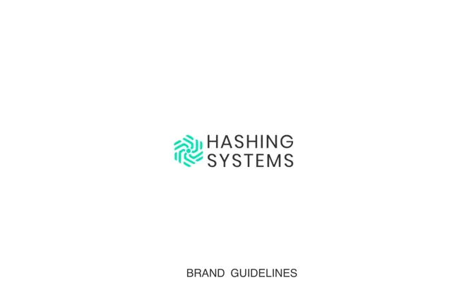 Hashing Systems — гайд по фирменному стилю 2019 — страница 1