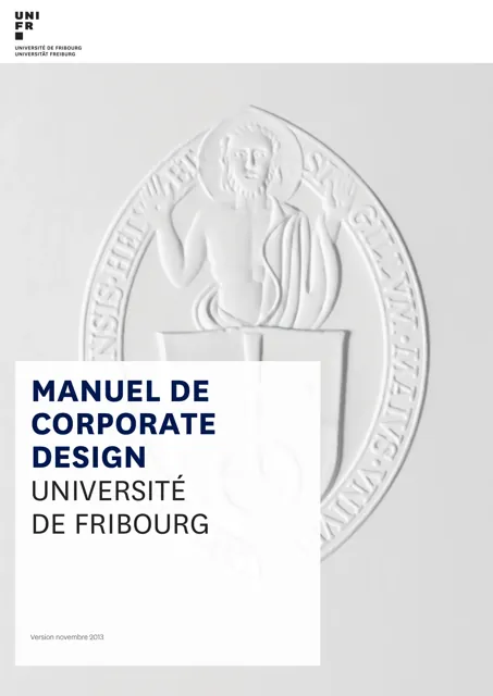 Université de Fribourg — обложка 2013