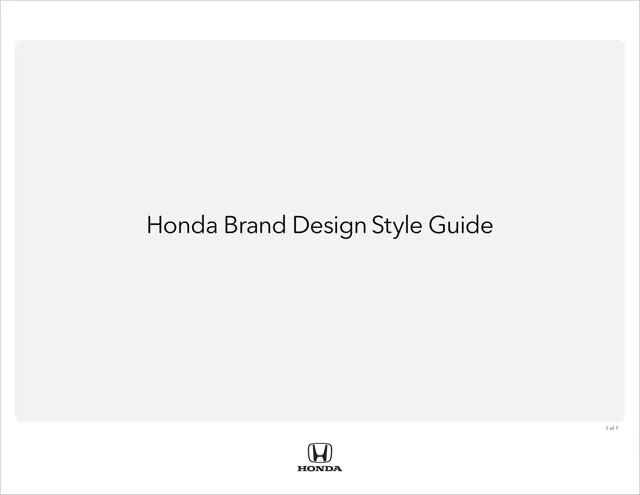 Honda — обложка 2013