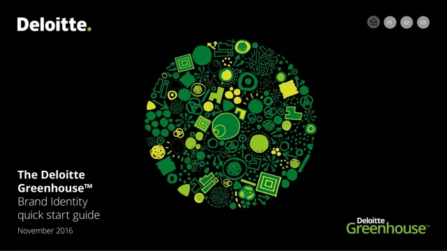 Deloitte Greenhouse — гайд по фирменному стилю 2016 — страница 1