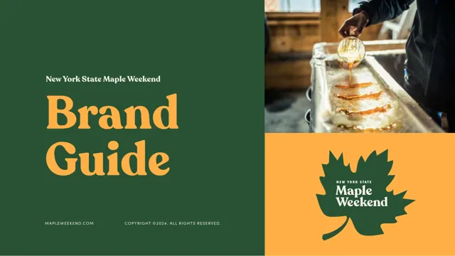 NY State Maple Week-end — гайд по фирменному стилю 2024 — страница 1