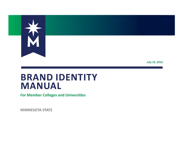 Minnesota State — гайд по фирменному стилю 2016 — страница 1
