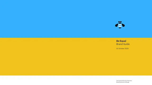 IBM – Be Equal — обложка 2020